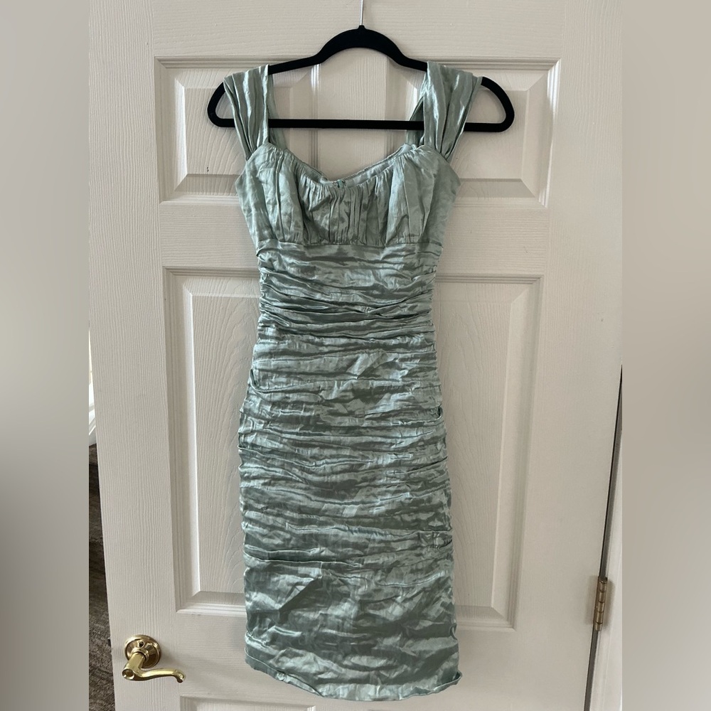 Nicole Miller Sage Ruched Mini Dress